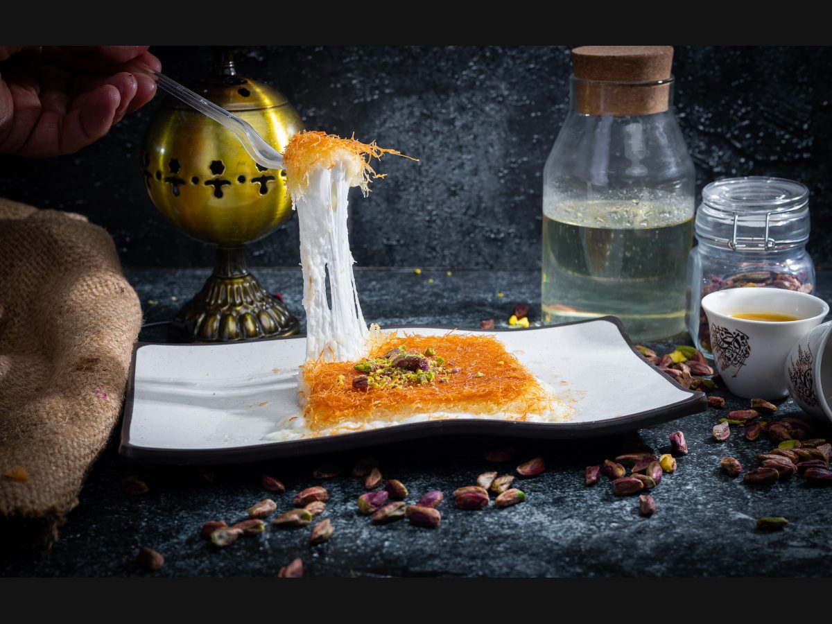 Rough Kunafa with Cheese